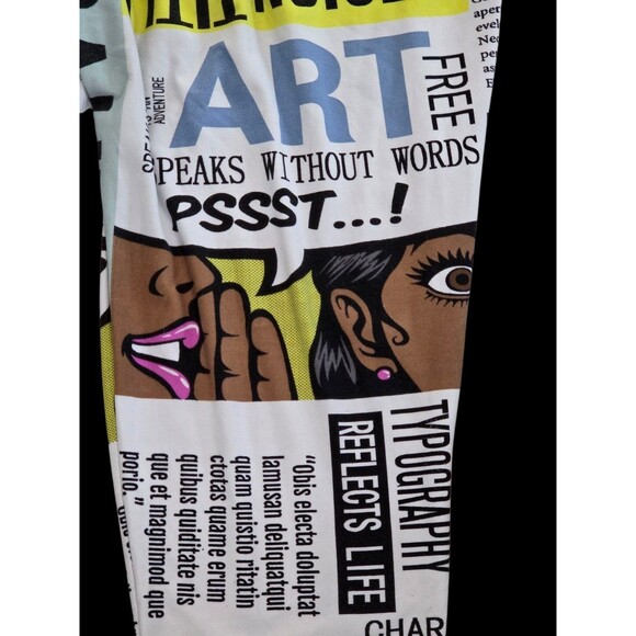 Fire & Fleur Women's 2XL Graphic Editors Journalists Advertising Joggers /Pants - Picture 8 of 16
